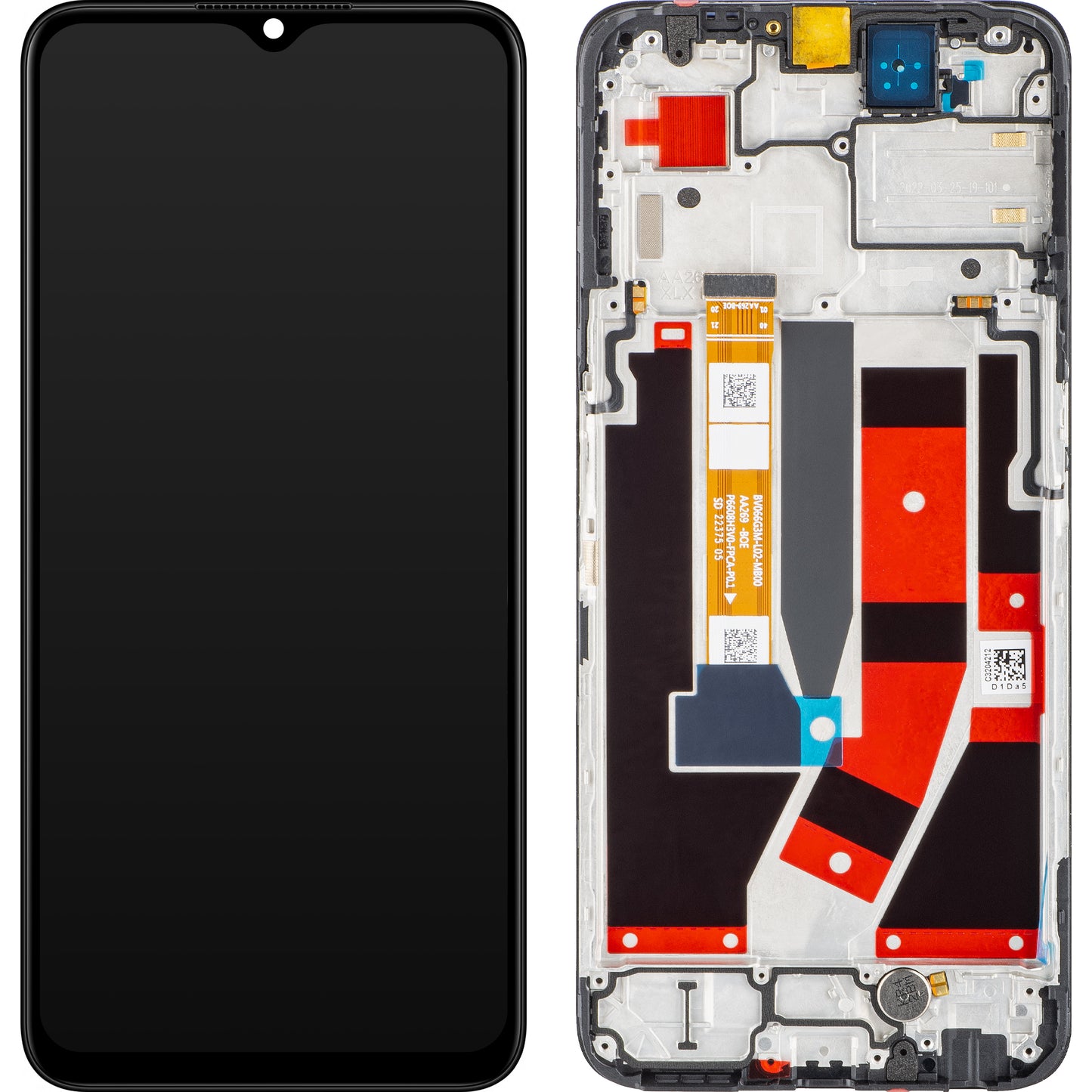 Οθόνη με οθόνη αφής Oppo A77 5G, με πλαίσιο, μαύρο, επανασφραγισμένη 4130192