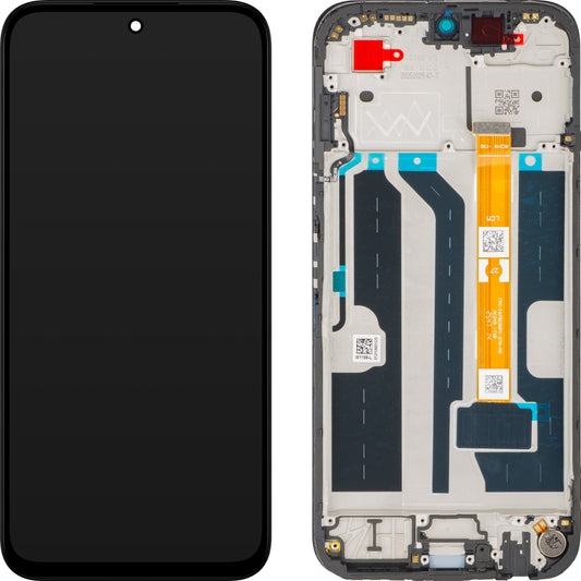 Οθόνη με Αφή Oppo A6x / A6t, με Πλαίσιο, Μαύρο, Service Pack 621029000752