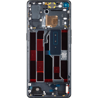 Οθόνη με Touchscreen Oppo Reno4 Pro 5G, με Πλαίσιο, Μαύρο (Space Black), Service Pack 4904736