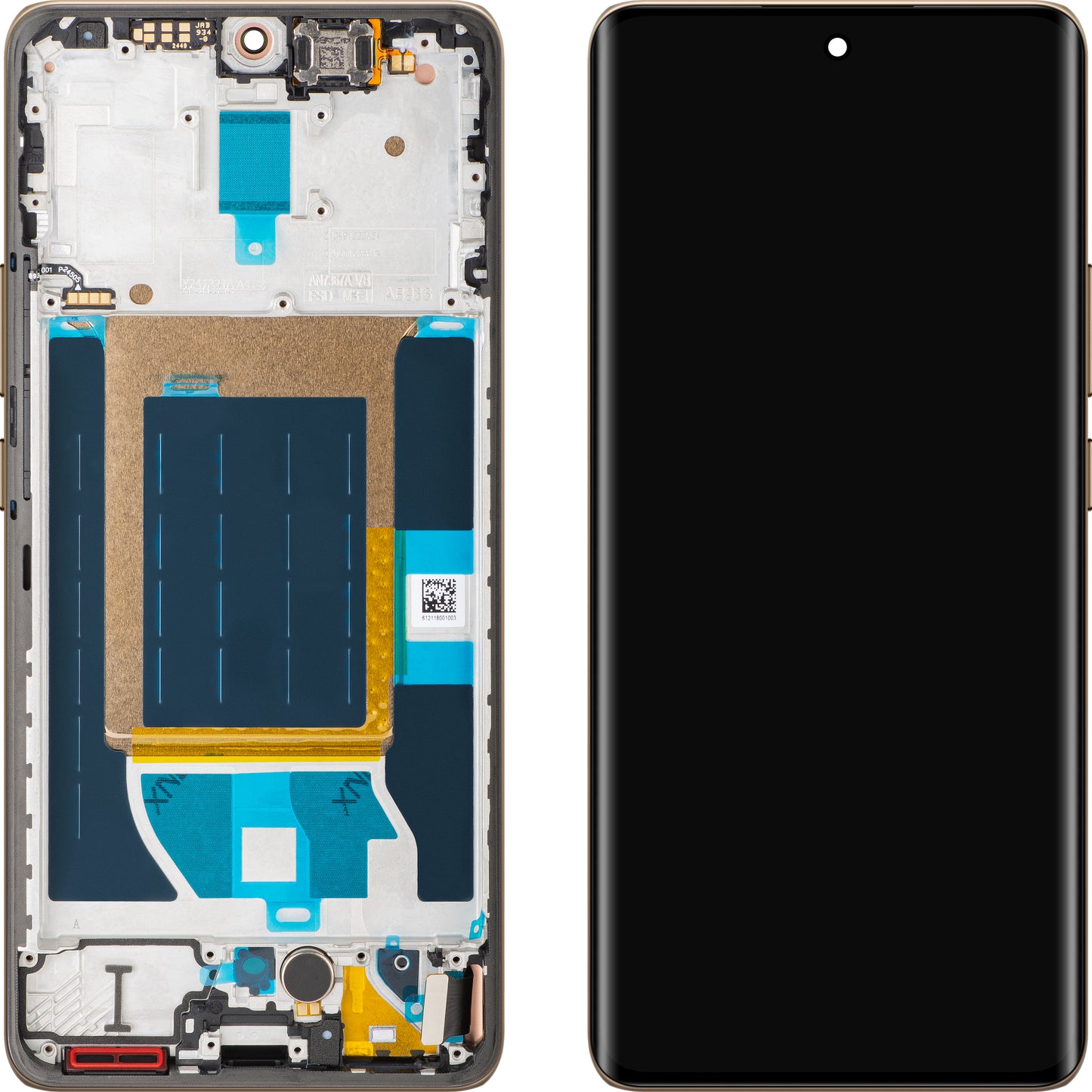 Display με Touchscreen Realme 14 Pro, με Πλαίσιο, Λευκό (Pearl White), Service Pack 621029000423
