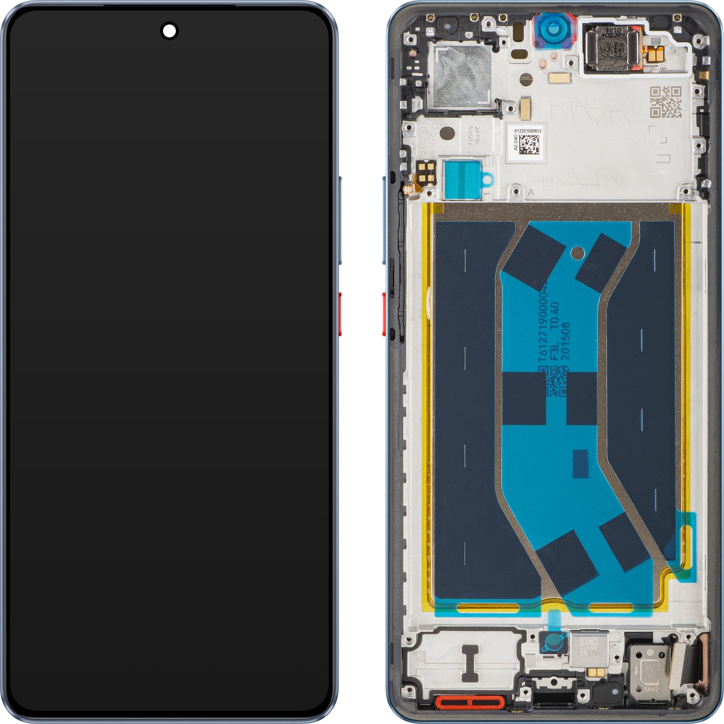 Οθόνη με οθόνη αφής Realme GT 7, με πλαίσιο, Μπλε (IceSense Blue), Service Pack 621029000570