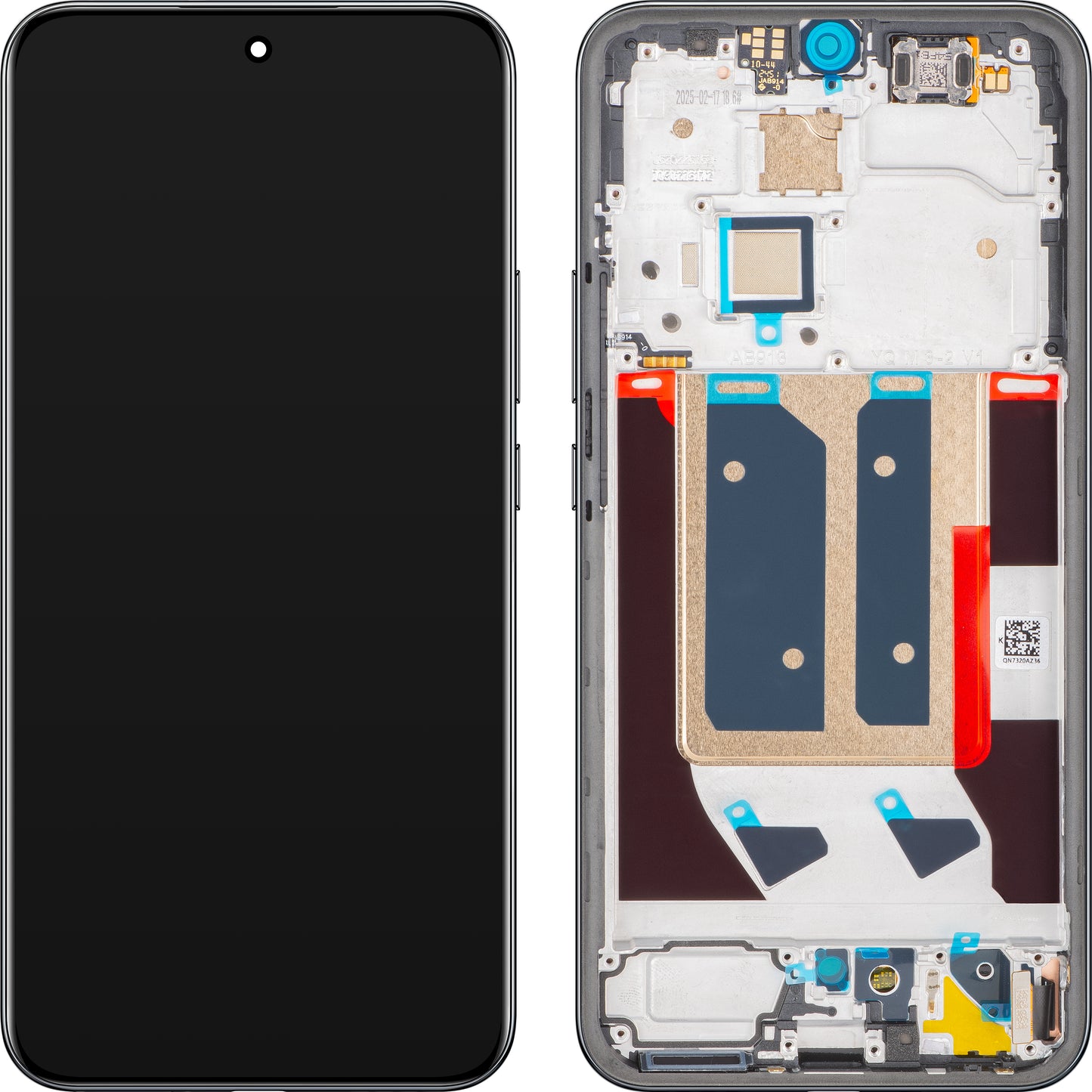 Οθόνη με Αφή Realme 14 Pro+, με Πλαίσιο, Γκρι (Suede Gray), Service Pack 621039000080