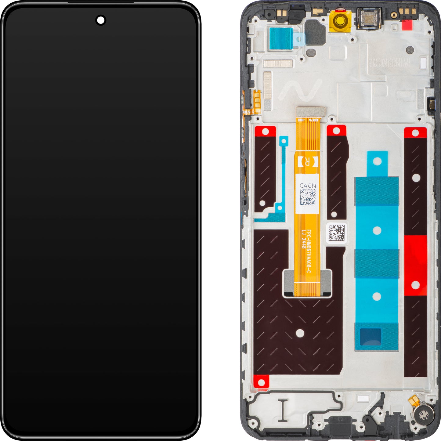 Οθόνη με οθόνη αφής Realme 14x, με πλαίσιο, Μαύρο (Carbon Black), Ανταλλαγή 621029000456