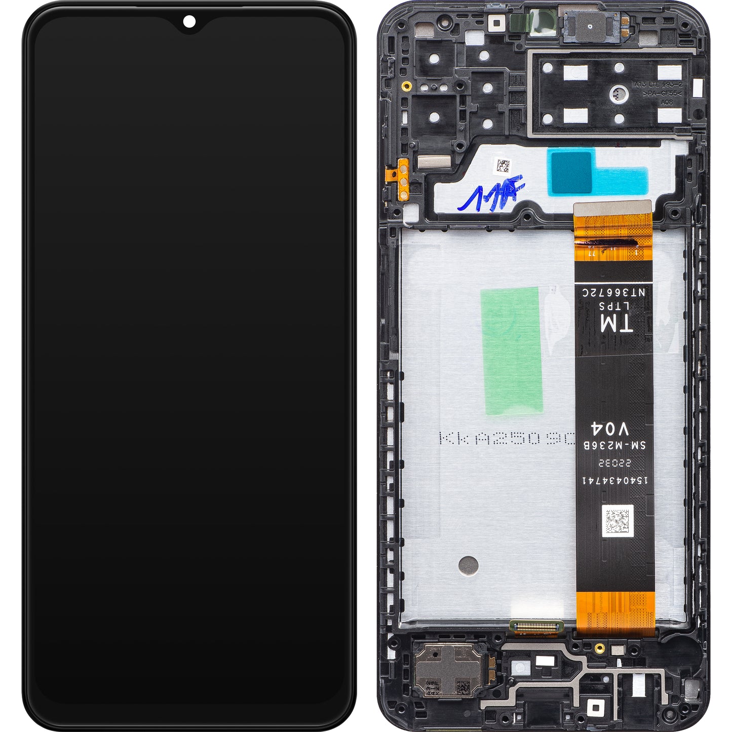 Οθόνη με οθόνη αφής Samsung Galaxy A13 A135, με πλαίσιο, μαύρο, ανταλλακτικό GH82-28508A