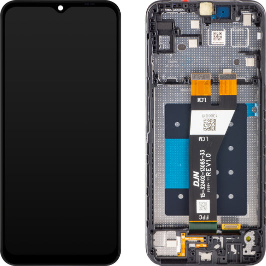 Οθόνη με οθόνη αφής Samsung Galaxy A14 5G A146, με πλαίσιο, Ευρωπαϊκή έκδοση, Μαύρο, Επανασφραγισμένο GH81-23315A