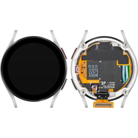 Οθόνη με οθόνη αφής Samsung Galaxy Watch5 40mm, με πλαίσιο, έκδοση BT, ασημί, Service Pack GH82-30040C