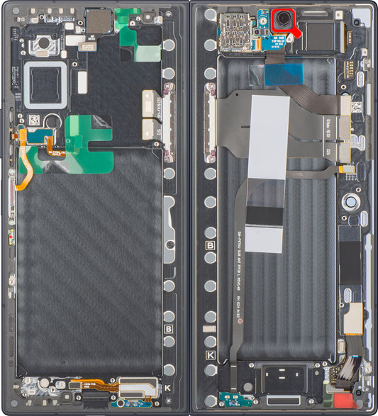 Οθόνη με οθόνη αφής Samsung Galaxy Z Fold8 Ultra F976, με πλαίσιο, υποεσωτερικό, μαύρο (Γραφίτης), πακέτο υπηρεσιών GH82-39805A