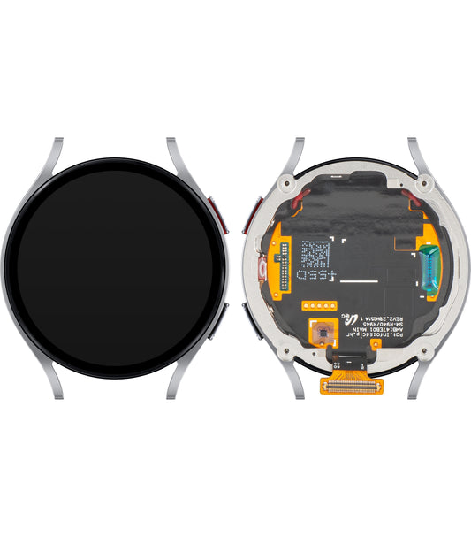 Οθόνη με οθόνη αφής Samsung Galaxy Watch6 44mm, με πλαίσιο, έκδοση BT, ασημί, Service Pack GH97-28837C