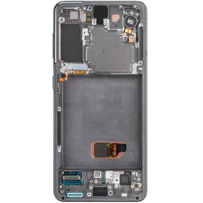 Οθόνη αφής Samsung Galaxy S21 5G G991, με πλαίσιο, γκρι, πακέτο σέρβις GH82-27256A