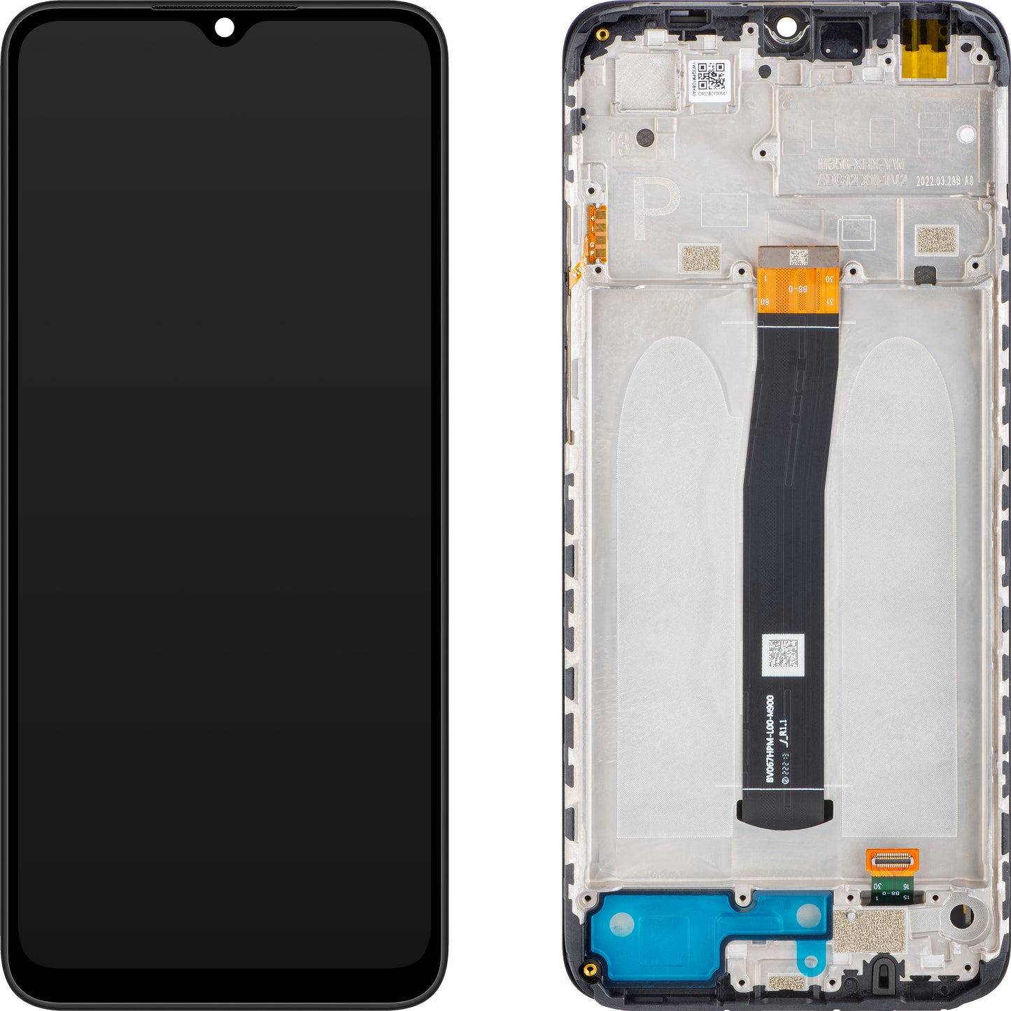 Οθόνη αφής Xiaomi Poco C40, με πλαίσιο, μαύρο (Power Black), Service Pack 560001C3QP00 