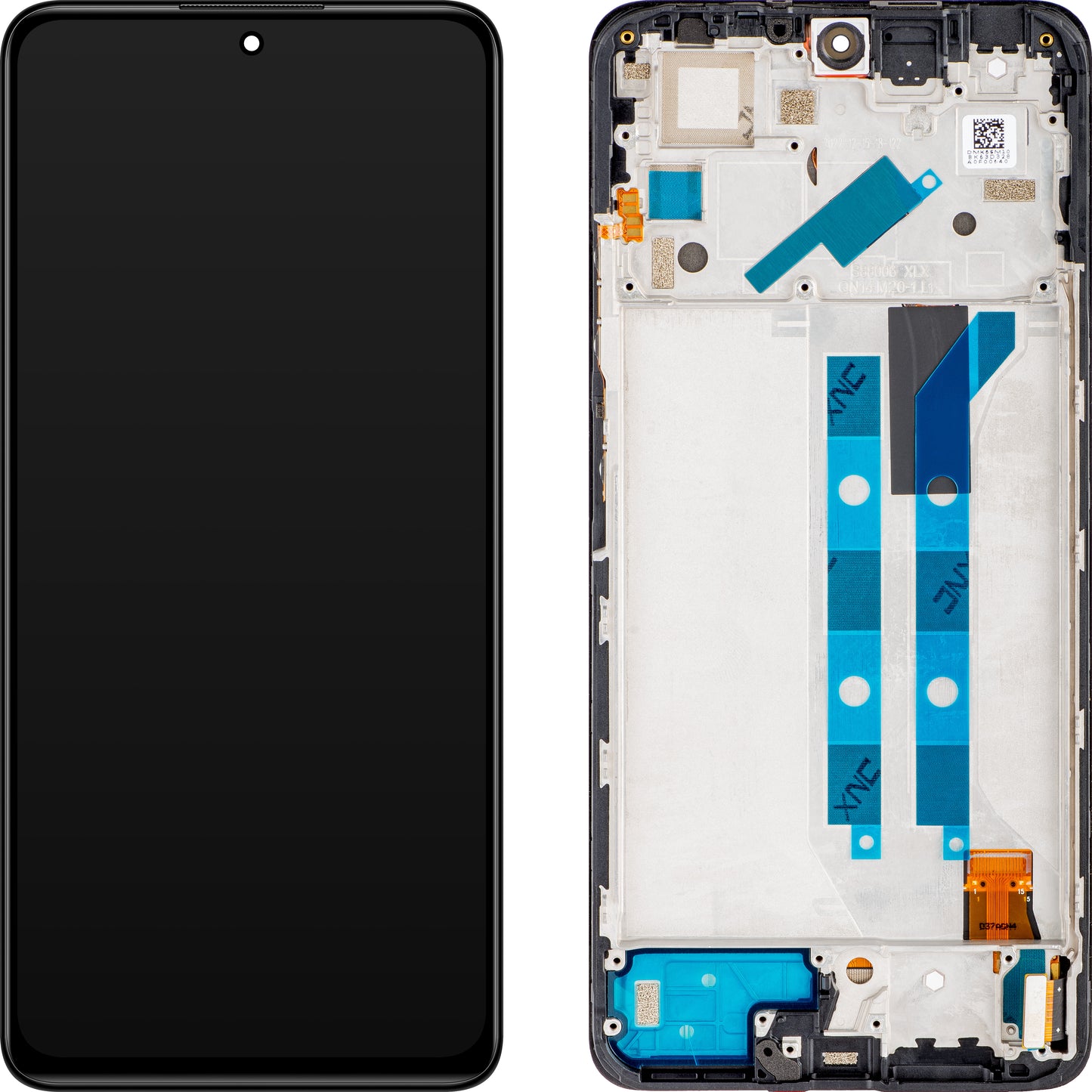 Xiaomi Redmi Redmi Note 11 Pro 5G / Note 11 Pro Οθόνη αφής με πλαίσιο, γκρι γραφίτη, πακέτο σέρβις 5600010K6S00 