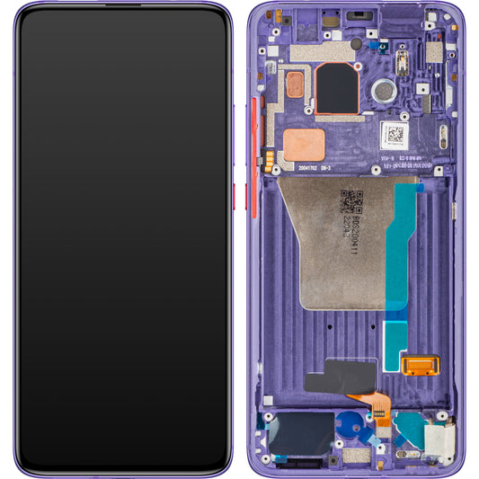 Οθόνη αφής Xiaomi Poco F2 Pro, με πλαίσιο, μωβ (Electric Purple), Service Pack 56000F0J1100 