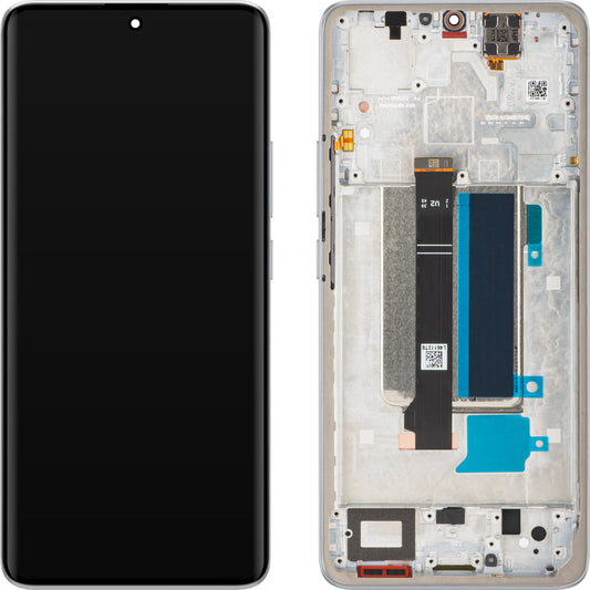 Οθόνη με Αφή Xiaomi Redmi Note 13 Pro+, με Πλαίσιο, Λευκό (Moonlight White), Service Pack 560001N16U00