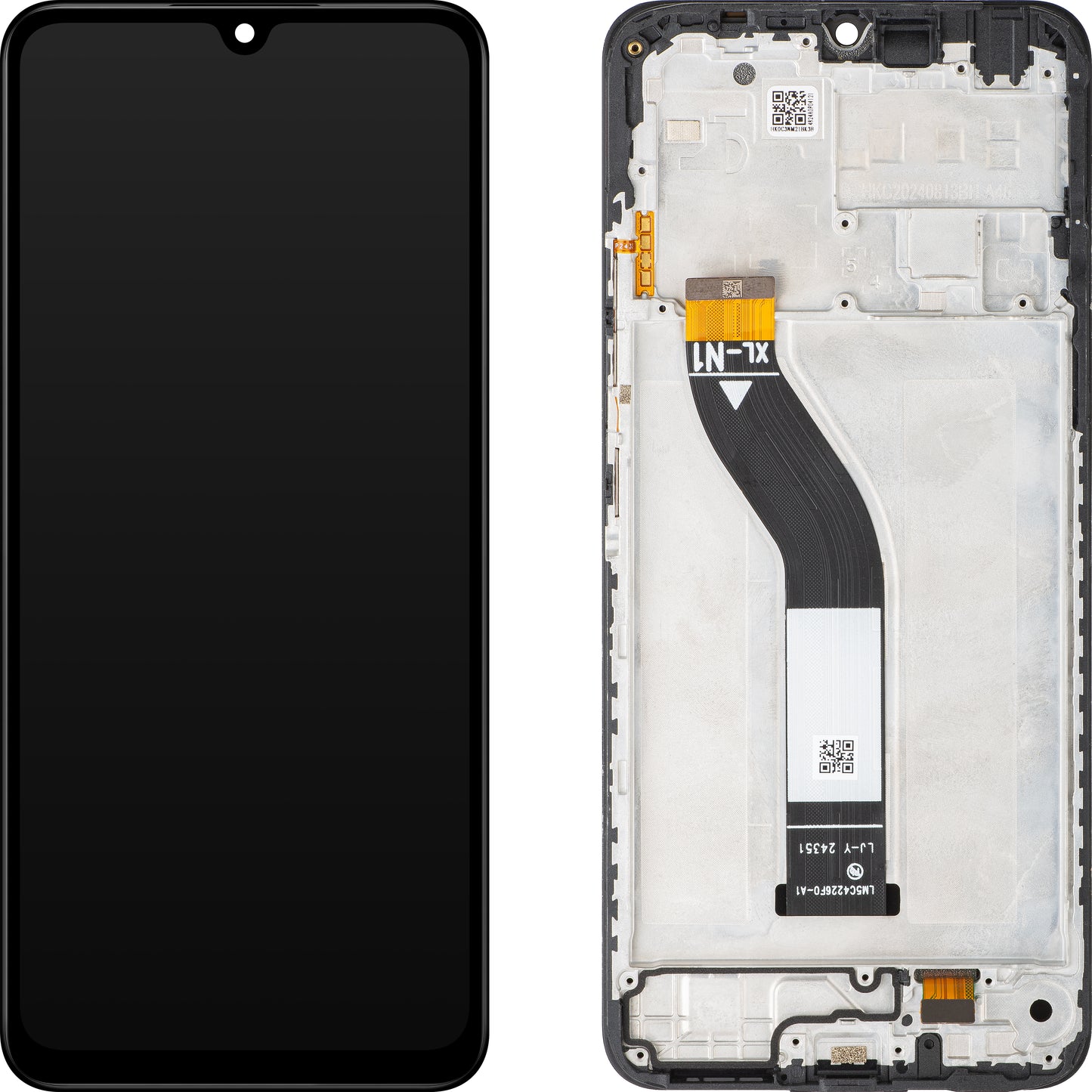 Οθόνη με Αφή Xiaomi Poco C75 / Redmi A3 Pro / 14C, με Πλαίσιο, Μαύρο, Service Pack 5600020C3NL00