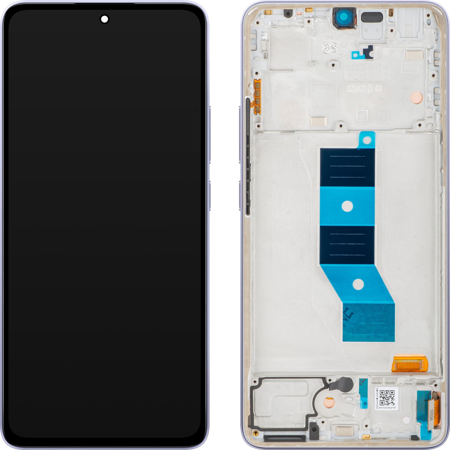 Οθόνη με Αφή Xiaomi Poco M7 Pro 5G, με Πλαίσιο, Βιολετί (Lavender Frost), Service Pack 5600080O17P00