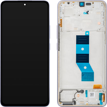 Οθόνη με Αφή Xiaomi Poco M7 Pro 5G, με Πλαίσιο, Βιολετί (Lavender Frost), Service Pack 5600080O17P00