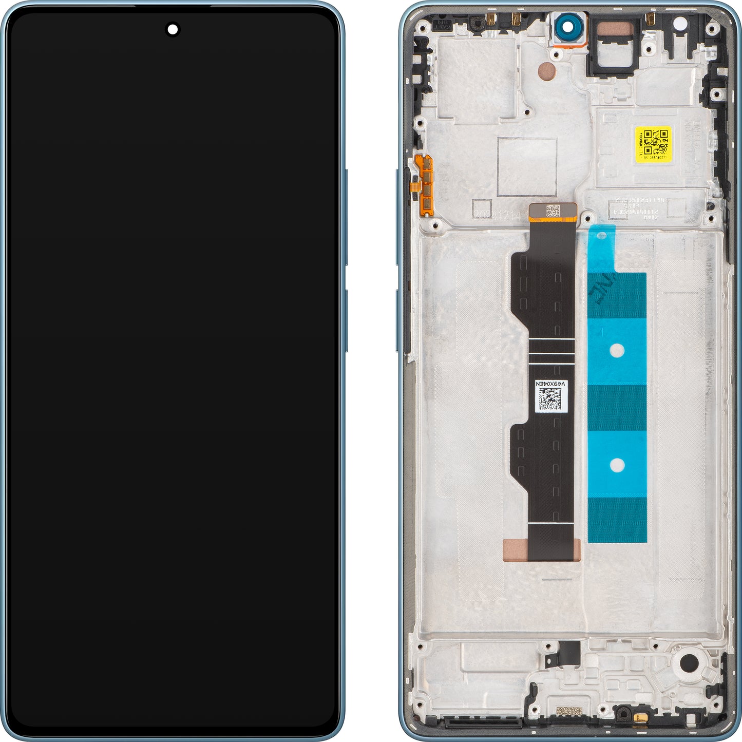 Οθόνη με Αφή Xiaomi Redmi Note 14S, με Πλαίσιο, Μπλε (Ocean Blue), Service Pack 56000100N6R00