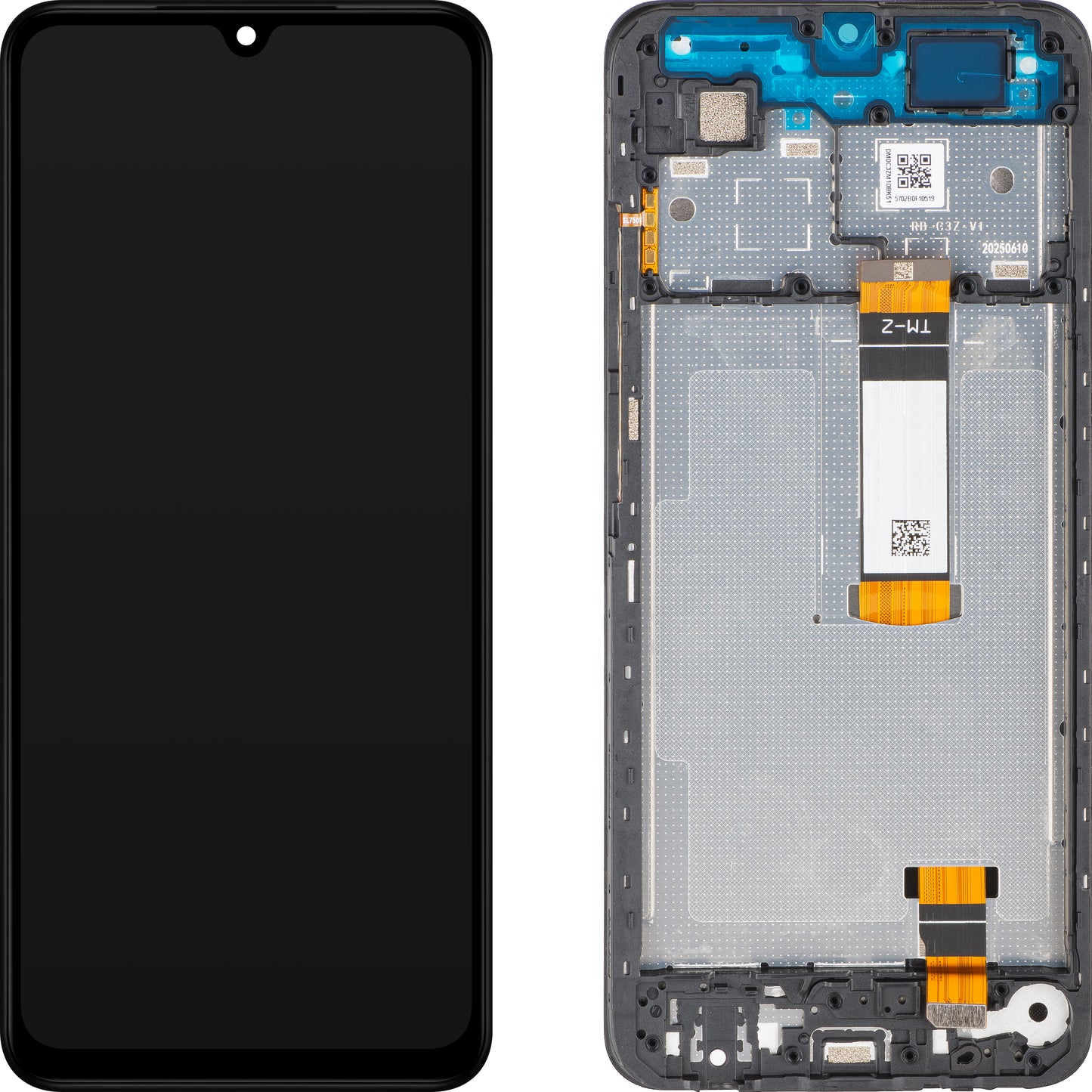 Οθόνη με Αφή Xiaomi Poco C71 / Redmi A5 4G, με Πλαίσιο, Έκδοση Long Flex, Μαύρη, Service Pack 56000100C3Z00