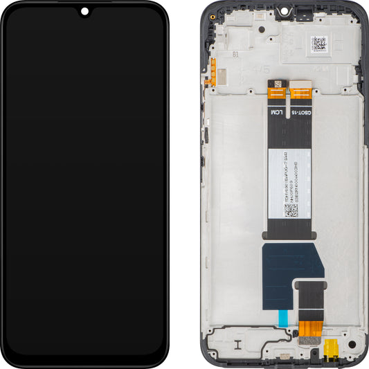 Οθόνη με οθόνη αφής Xiaomi Poco C85 4G / Redmi 15C 4G, με πλαίσιο, παγκόσμια έκδοση, μαύρο, ανταλλαγή 5600020P15A00
