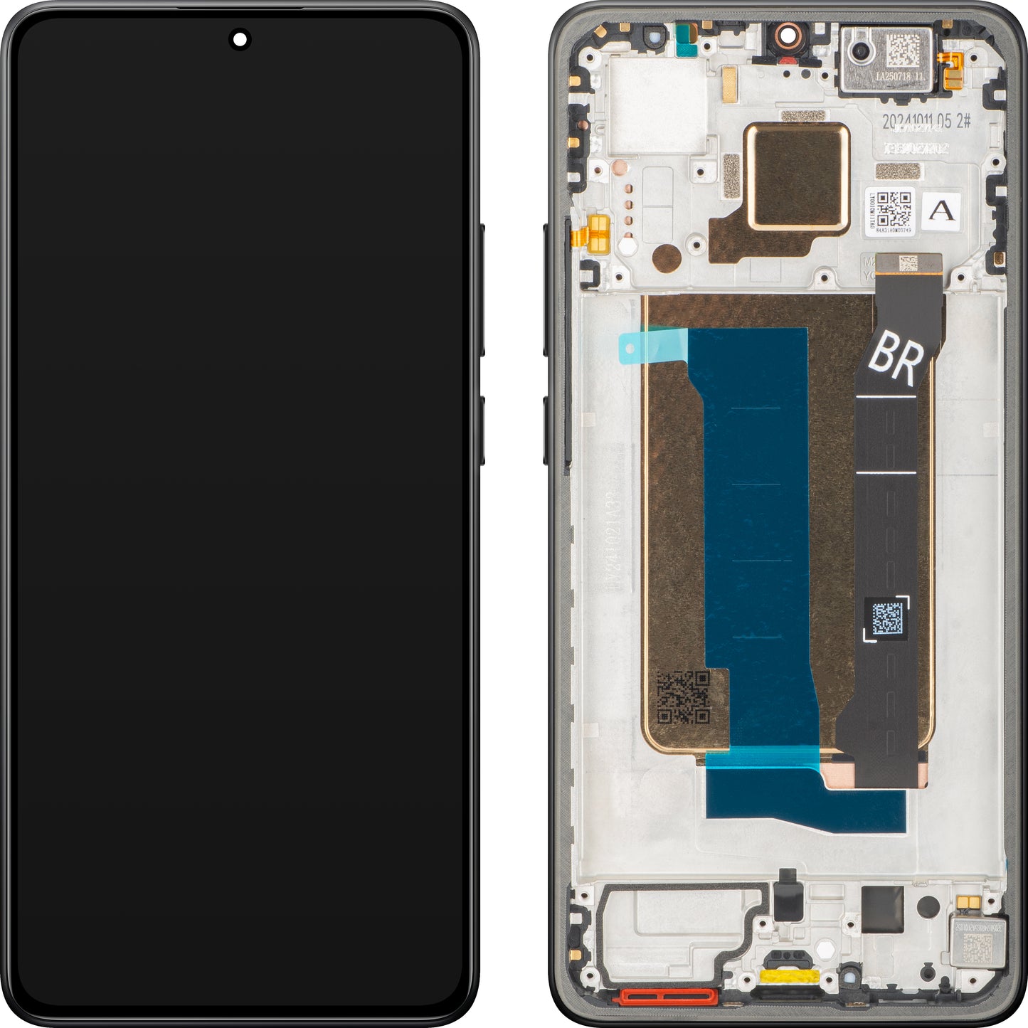 Οθόνη με οθόνη αφής Xiaomi Poco X7 Pro, με πλαίσιο, μαύρο, Swap 56000300O1000