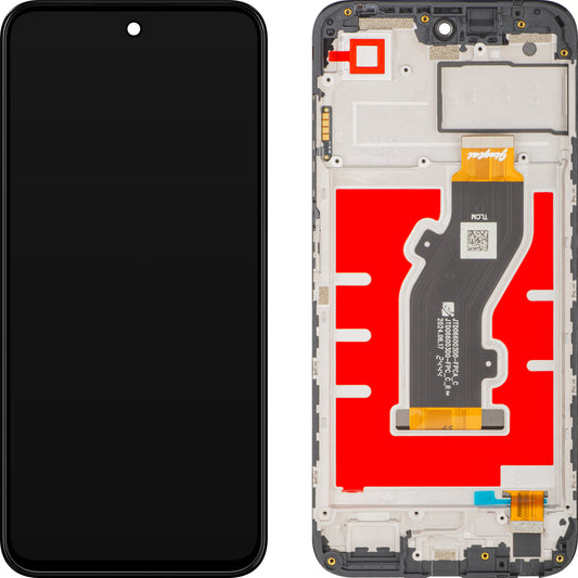 Οθόνη με οθόνη αφής ZTE Blade V70 Design, με πλαίσιο, μαύρο, Service Pack 80800520973
