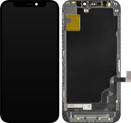 Οθόνη αφής ZY για Apple iPhone 12 mini, με πλαίσιο, έκδοση LCD εντός κυψέλης, μαύρο 