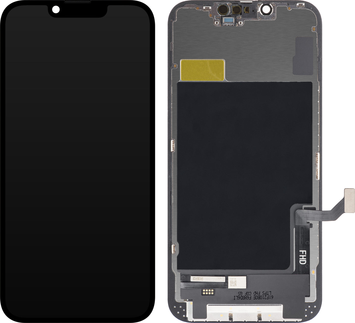 ZY Οθόνη αφής για Apple iPhone 14, με πλαίσιο, LCD In-Cell IC Κινητή, Μαύρο 