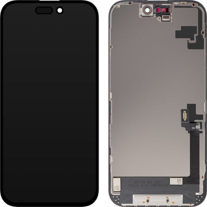 Οθόνη με οθόνη αφής ZY για Apple iPhone 16, με Πλαίσιο, Έκδοση LCD In-Cell, Μαύρη