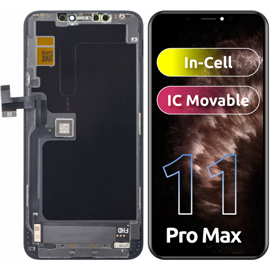 Οθόνη αφής ZY για Apple iPhone 11 Pro Max, με πλαίσιο, έκδοση κινητής οθόνης LCD με ενσωματωμένο ολοκληρωμένο κύκλωμα, μαύρο 