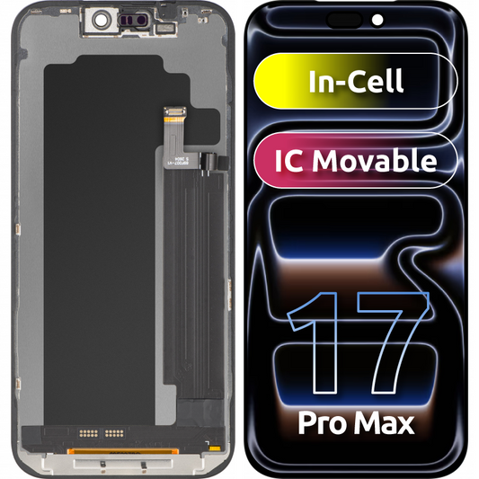 Οθόνη αφής ZY για Apple iPhone 17 Pro Max, με Πλαίσιο, Έκδοση LCD In-Cell IC Movable, Μαύρο