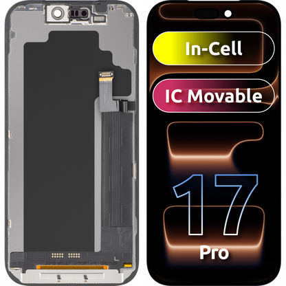 Οθόνη αφής ZY για Apple iPhone 17 Pro, με Πλαίσιο, Έκδοση LCD In-Cell IC Movable, Μαύρο