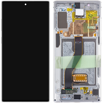 Οθόνη αφής Samsung Galaxy Note 10+ 5G N976 / Note 10+ N975, με πλαίσιο, λευκό, πακέτο σέρβις GH82-20838B