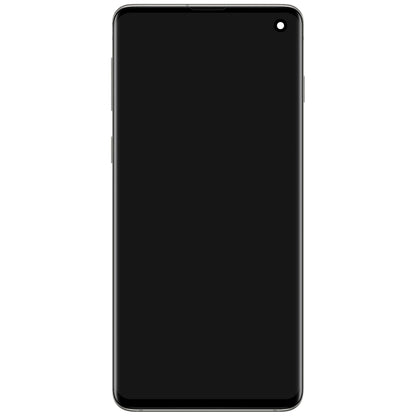 Samsung Galaxy Galaxy S10 G973 Οθόνη αφής με πλαίσιο, ασημί (λευκό πρίσμα), πακέτο σέρβις GH82-18850B