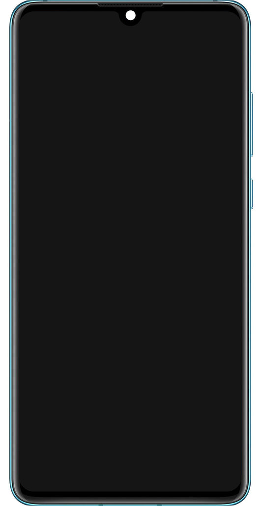 Οθόνη με Αφής Huawei P30, με Πλαίσιο και Μπαταρία, Μπλε (Aurora Blue), Service Pack 02354HRH