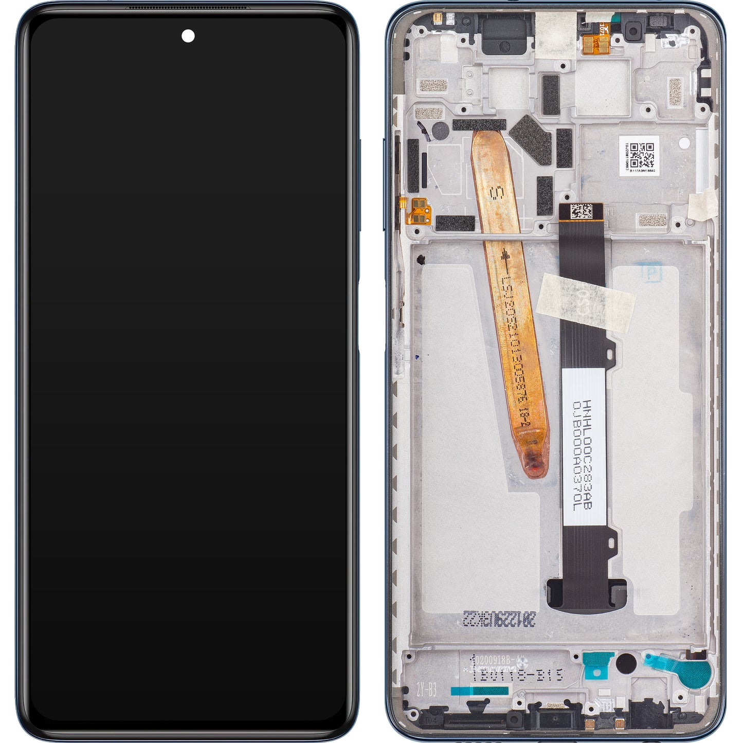 Οθόνη με Touchscreen Xiaomi Poco X3 Pro, με Πλαίσιο, Μαύρο, Service Pack 560002J20S00