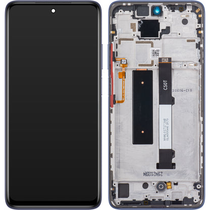 Οθόνη με Αφή Xiaomi Redmi Note 9 Pro 5G / Mi 10T Lite 5G, με Πλαίσιο, Γκρι, Service Pack 5600040J1700