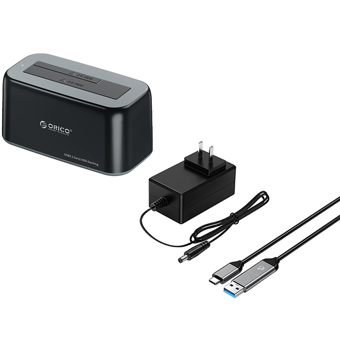 Docking Station Orico 6819C3 1-Drive για HDD / SSD SATA 2.5inch / 3.5inch, Μαύρο