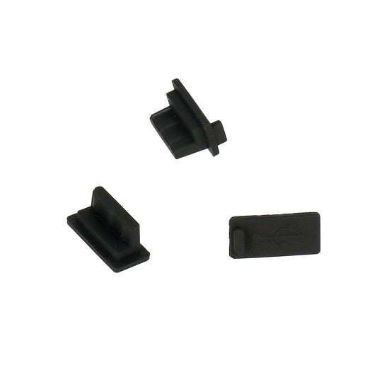 Βύσμα Αντισκονικό Θύρας Τηλεφώνου OEM, USB-A, Σετ 10 τεμαχίων, Μαύρο
