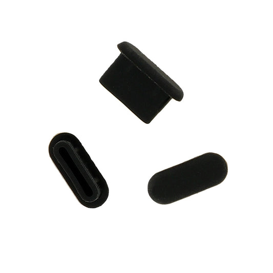 Βύσμα Αντισκονικό Θύρας Τηλεφώνου OEM, USB-C, Σετ 10 τεμάχια, Μαύρο