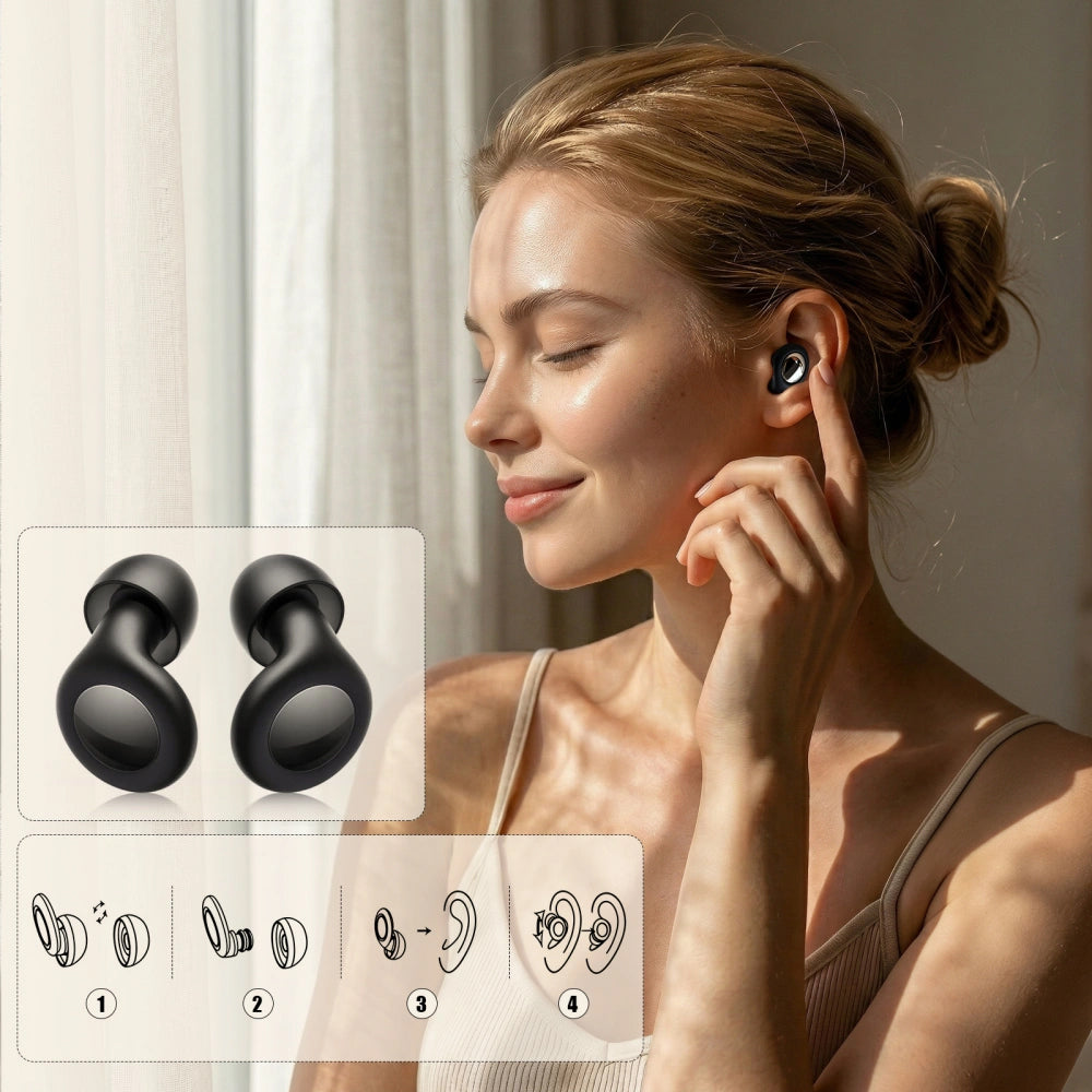 Προστατευτικά Αυτιών Tech-Protect QuietFit, Μαύρα