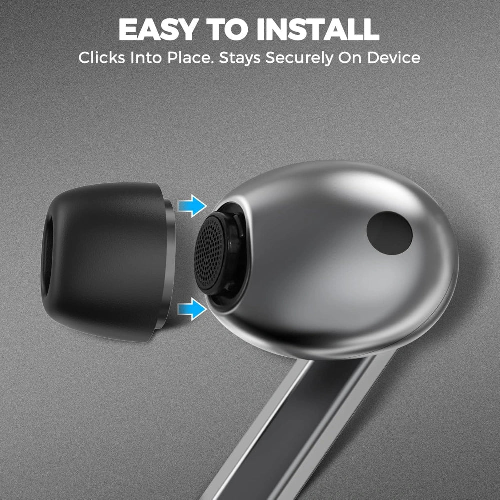 Προστατευτικά Techsuit ET3 για Samsung Galaxy Buds3 Pro, Μεγέθη S / M / L, Λευκά
