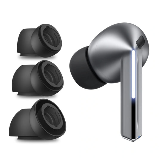 Προστατευτικά Techsuit ET3 για Samsung Galaxy Buds3 Pro, Μέγεθος S / M / L, Μαύρα