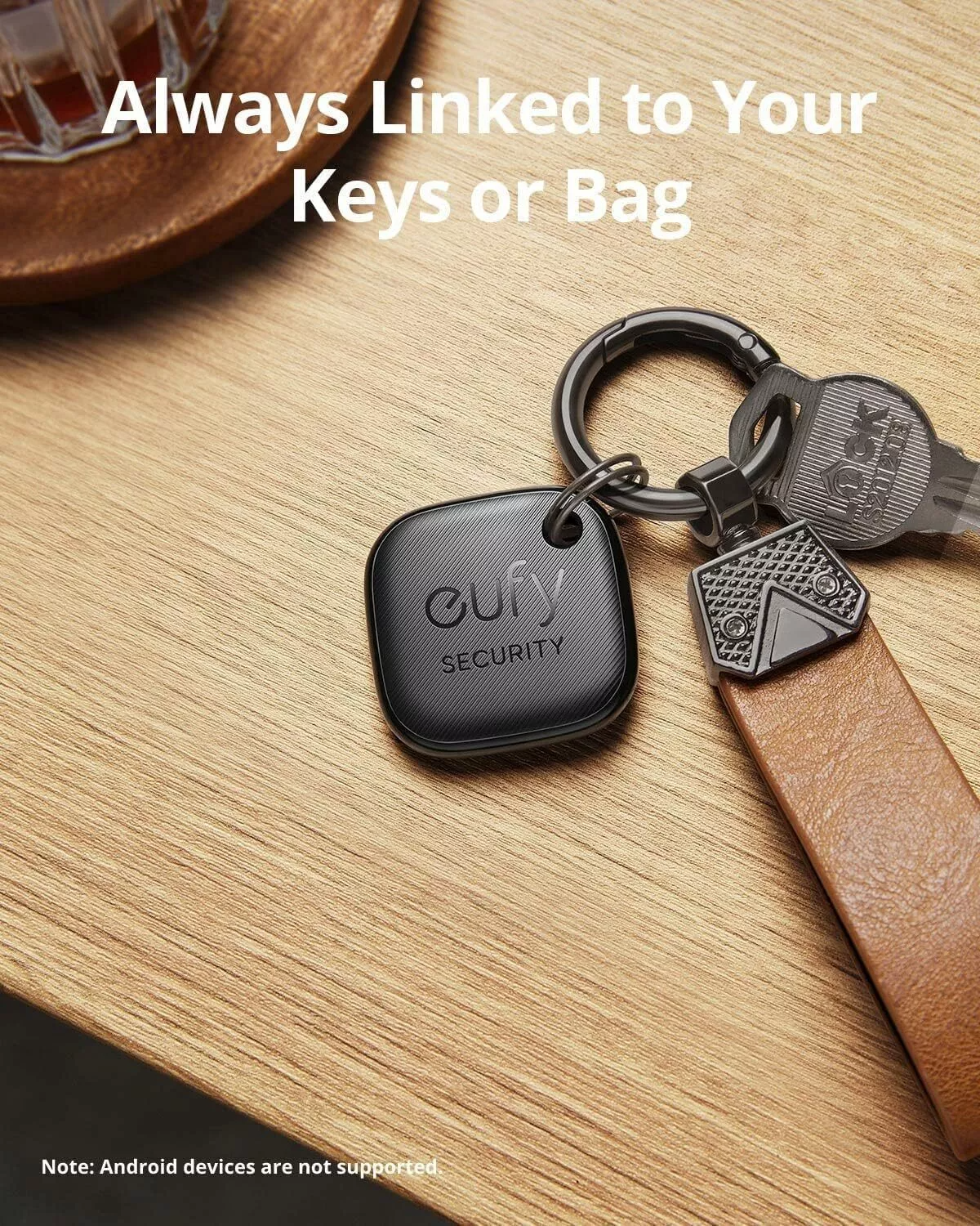 Eufy Security SmartTrack Link για iOS Series, Σετ 4 τεμάχια, Μαύρο E87B0012