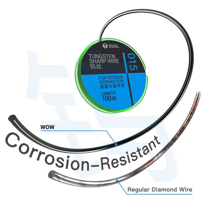 Tungsten Wire 2UUL WS-015, 0.015mm, 100m, Set of 5 pieces