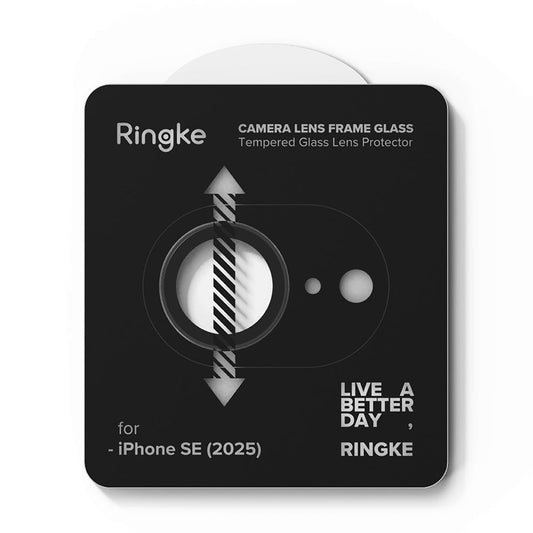 Ringke Rear Camera Protection Film for Apple iPhone 16e, Tempered Glass, Set of 2 pieces, Black