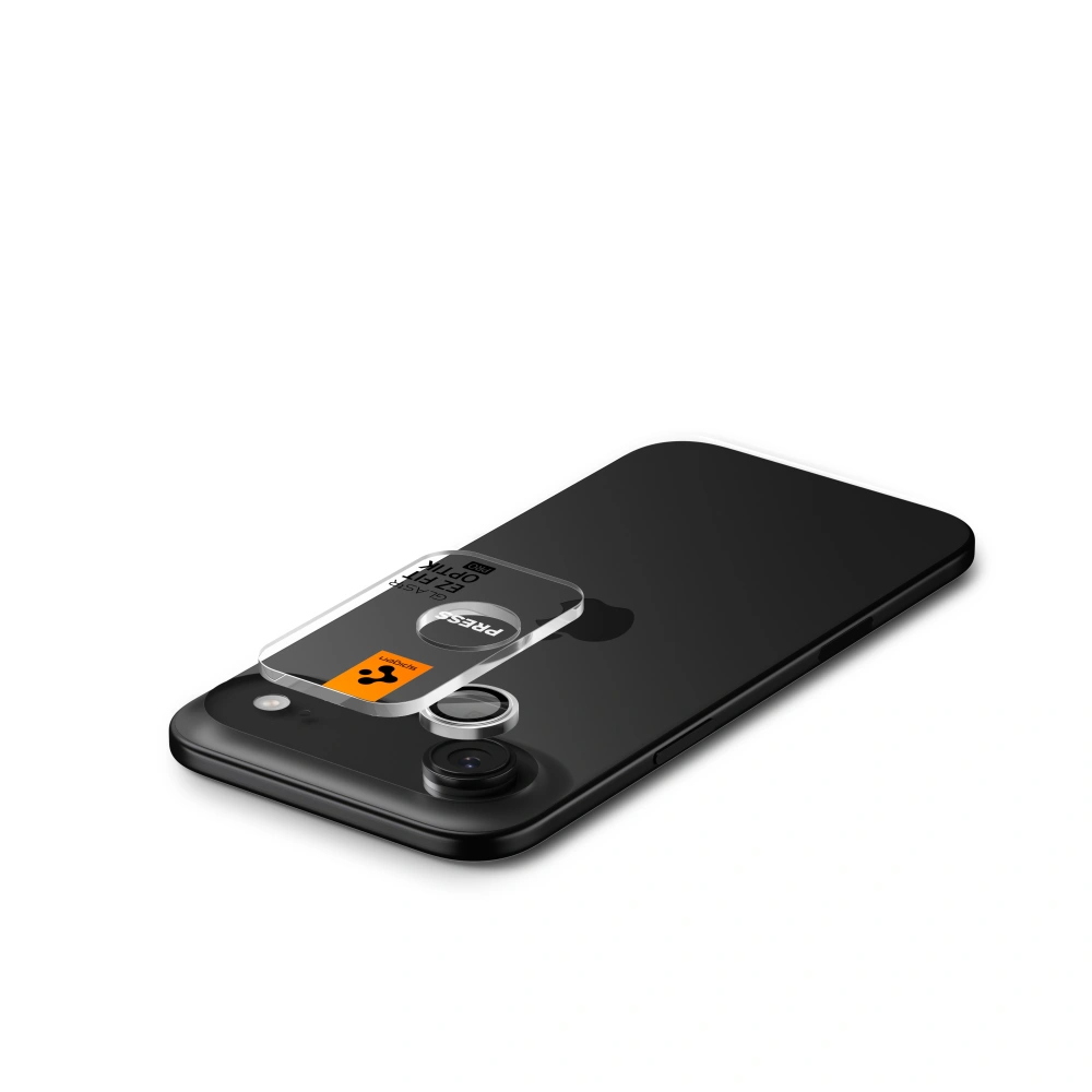 Spigen GlastR EZ FIT Optik Pro Rear Camera Protector for Apple iPhone 17 Air, Tempered Glass, Silver