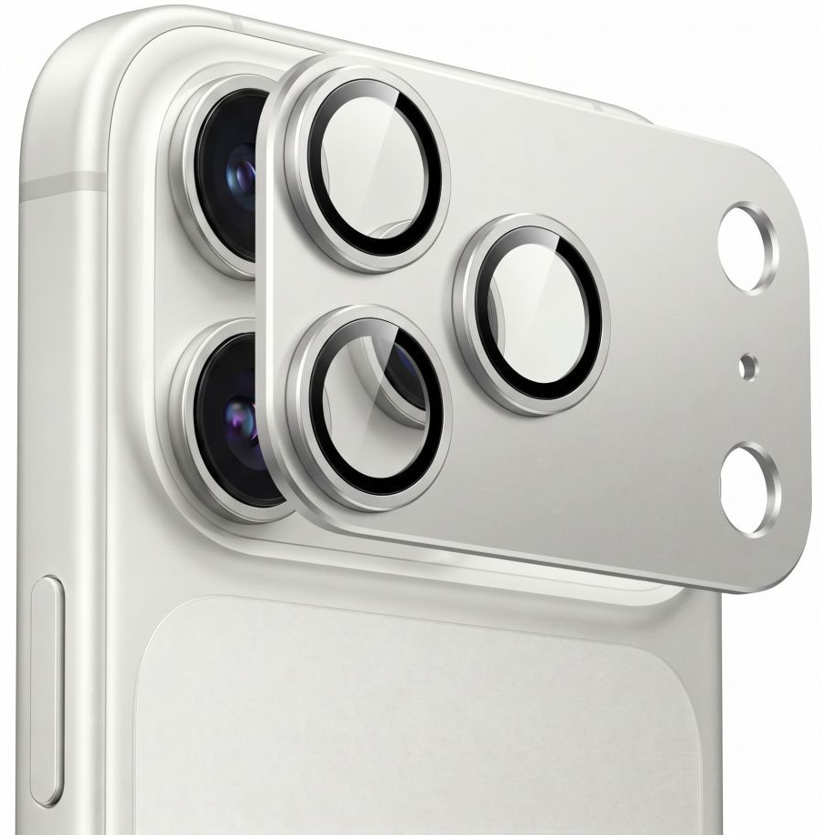 Προστατευτική μεμβράνη κάμερας πίσω Tech-Protect CamFull Fit+ για Apple iPhone 18 Pro Max, ασφαλισμένο γυαλί, ασημί