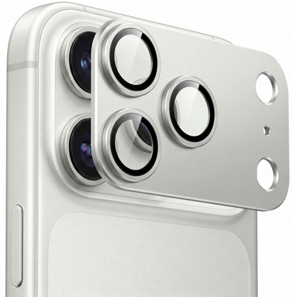 Προστατευτική μεμβράνη κάμερας πίσω Tech-Protect CamFull Fit+ για Apple iPhone 18 Pro Max, ασφαλισμένο γυαλί, ασημί