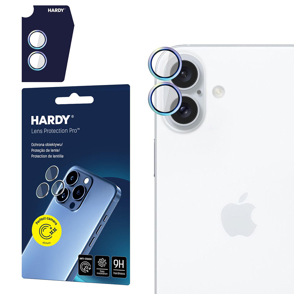 Προστατευτική Μεμβράνη Κάμερας Πίσω 3MK Hardy Protection Pro για Apple iPhone 17, Ενισχυμένο Γυαλί, Πολύχρωμη