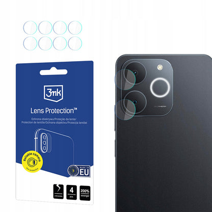 Προστατευτική Μεμβράνη Κάμερας Πίσω 3MK Protection για Realme Note 70T, Ενισχυμένο Γυαλί, Σετ 4 τεμαχίων, Διαφανής